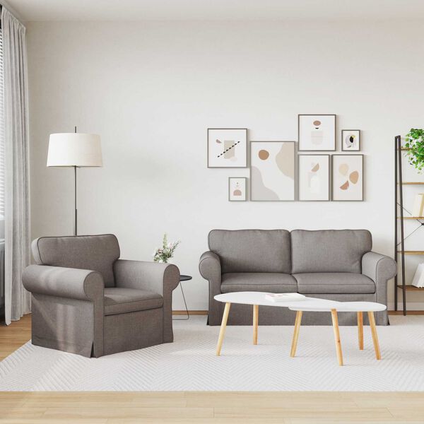 vidaXL &Kappa;&alpha;&nu;&alpha;&pi;έ&sigmaf; 2 pcs Taupe