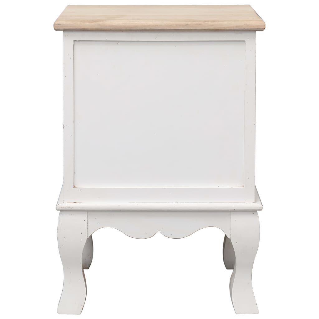 vidaXL Κομοδίνα 2 τεμ. 35 x 30 x 50 εκ. από Ξύλο Παυλώνιας