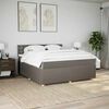 vidaXL &Kappa;&rho;&epsilon;&beta;ά&tau;&iota; Boxspring &mu;&epsilon; &Sigma;&tau;&rho;ώ&mu;&alpha; Taupe 180x200 &epsilon;&kappa;. &Upsilon;&phi;&alpha;&sigma;&mu;ά&tau;&iota;&nu;&omicron;