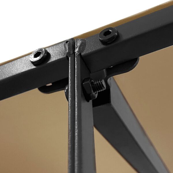 vidaXL Τέντα Taupe 4 x 3 μ. 180 γρ./μ² από Ύφασμα και Ατσάλι