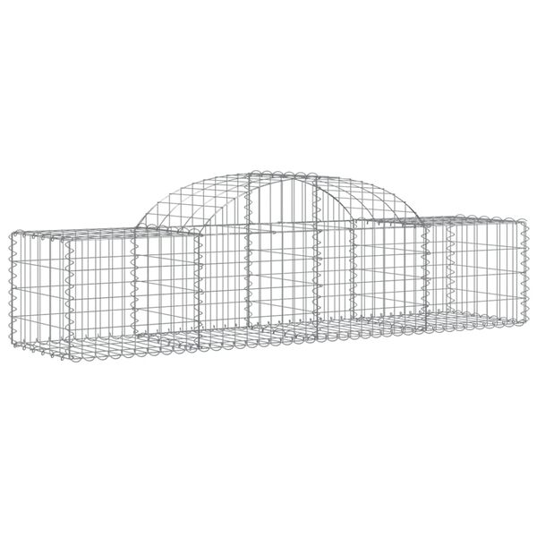 vidaXL Συρματοκιβώτιο Τοξωτό 200x50x40/60εκ. από Γαλβανισμένο Χάλυβα