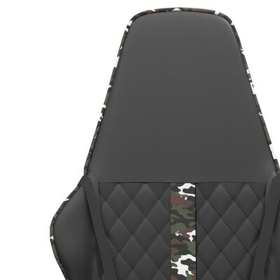 vidaXL Καρέκλα Gaming Μαύρο/Παραλλαγή από Συνθετικό Δέρμα