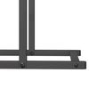 vidaXL Ράφι για καυσόξυλα Μαύρο 50x25x60 εκ. Ατσάλι ψυχρής έλασης