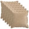 vidaXL &Mu;&alpha;&xi;&iota;&lambda;ά&rho;&iota; 6 &tau;&mu;&chi;. HOUTEN Taupe 45 x 45 cm Ύ&phi;&alpha;&sigma;&mu;&alpha; Chenille
