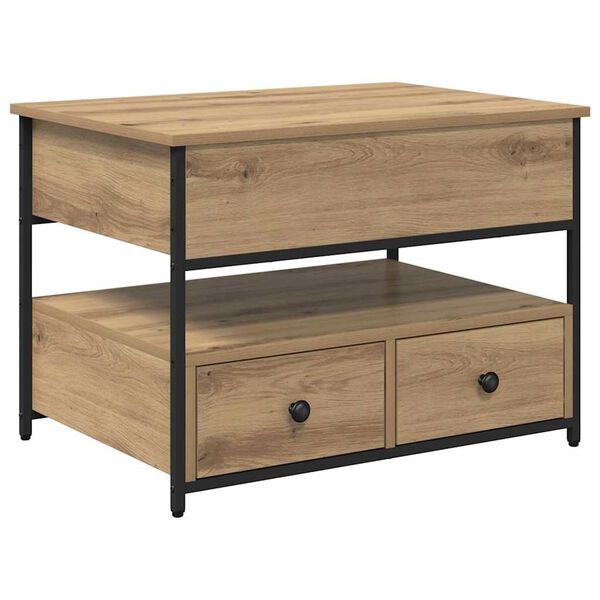 vidaXL &Tau;&rho;&alpha;&pi;&epsilon;&zeta;ά&kappa;&iota; &sigma;&alpha;&lambda;&omicron;&nu;&iota;&omicron;ύ &mu;&epsilon; &sigma;&upsilon;&rho;&tau;ά&rho;&iota; Artisan Oak 70 x 50 x 54.5 &epsilon;&kappa;