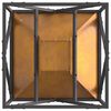 vidaXL Φωτιά Καφέ 50 x 50 x 35 cm Ατσάλι σκληρυθέν στον αέρα