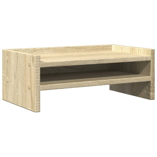 vidaXL Βάση Οθόνης Χρώμα Sonoma Δρυς 42x24x16 εκ. από Επεξ. Ξύλο