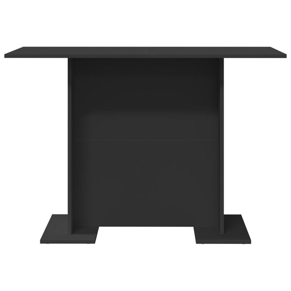 vidaXL Τραπεζαρία Μαύρο 110 x 60 x 75 cm Επεξεργασμένο ξύλο