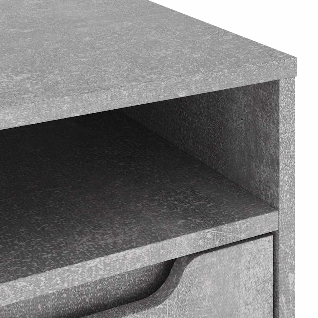 vidaXL ντουλάπι τηλεόρασης VISNES Γκρι μπετόν 100x40x38 cm