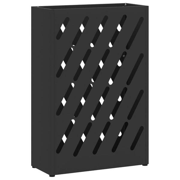 vidaXL Σχέδιο & βάση αποθήκευσης Μαύρο 28 x 12 x 41 εκ Μέταλλο