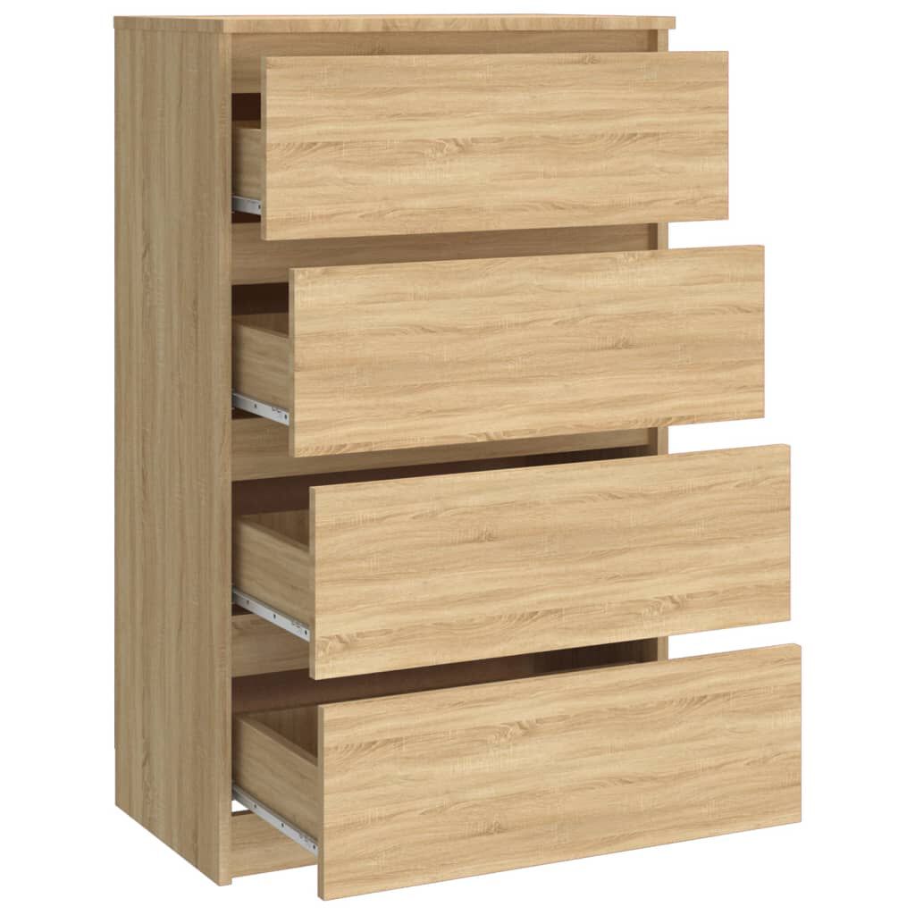 vidaXL Συρταριέρα Sonoma Δρυς 60 x 35 x 98,5 εκ. Επεξεργασμένο Ξύλο