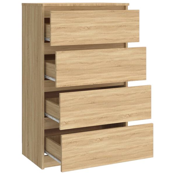 vidaXL Συρταριέρα Sonoma Δρυς 60 x 35 x 98,5 εκ. Επεξεργασμένο Ξύλο