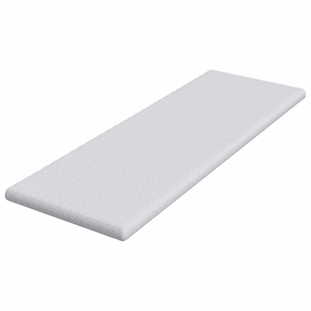 vidaXL Στρώματα Λευκό 70 x 200 cm 100% ύφασμα πολυεστέρα με τζακάρ