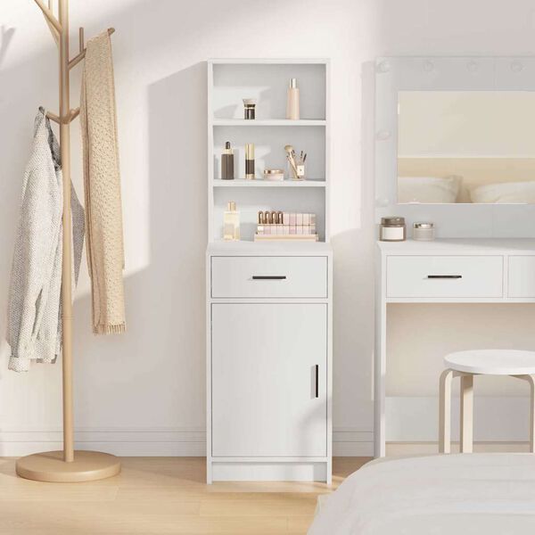 vidaXL Highboard &Lambda;&epsilon;&upsilon;&kappa;ό 40 x 40,5 x 135 &epsilon;&kappa;. &Epsilon;&pi;&epsilon;&xi;&epsilon;&rho;&gamma;&alpha;&sigma;&mu;έ&nu;&omicron; &xi;ύ&lambda;&omicron;