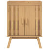 vidaXL Σετ Επίπλων Μπάνιου με συρτάρι 4 pcs Καφέ 114 x 43 x 73.5 εκ.