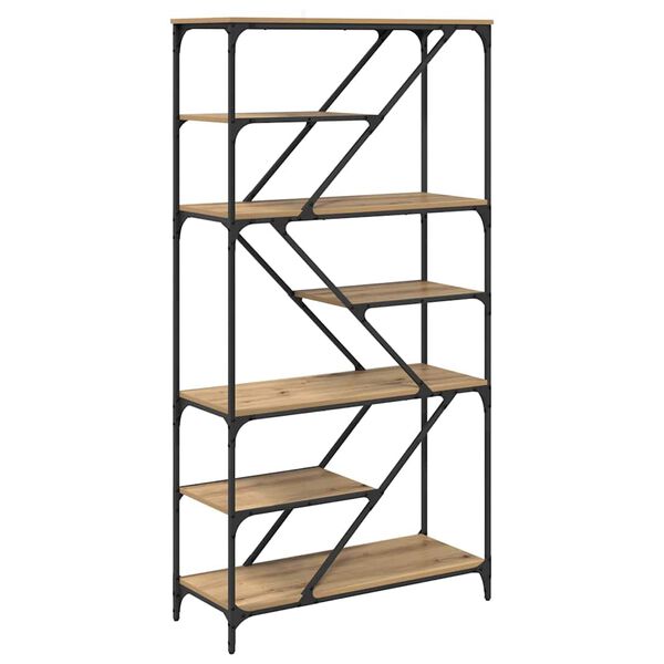 vidaXL &Rho;ά&phi;&iota; &Beta;&iota;&beta;&lambda;ί&omega;&nu; Artisan Oak 91 x 36 x 176 &epsilon;&kappa; &Epsilon;&pi;&epsilon;&xi;&epsilon;&rho;&gamma;&alpha;&sigma;&mu;έ&nu;&omicron; &xi;ύ&lambda;&omicron;