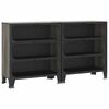 vidaXL &Nu;&tau;&omicron;&upsilon;&lambda;ά&pi;&iota;&alpha; &Alpha;&pi;&omicron;&theta;ή&kappa;&epsilon;&upsilon;&sigma;&eta;&sigmaf; 2 &tau;&epsilon;&mu;. &Gamma;&kappa;&rho;&iota; 72 x 36 x 82 &epsilon;&kappa;. &Mu;έ&tau;&alpha;&lambda;&lambda;&omicron;/MDF