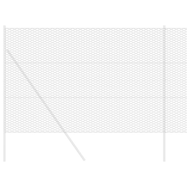 vidaXL Φράχτης Εξαγώνου Γκρι 1,6 x 100 m PVC