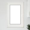 vidaXL Παράθυρο Υπογείου "RISOR" 60x100 εκ. Ανακλινόμενο & Περιστρεφόμενο DIN Αριστερά Λευκό