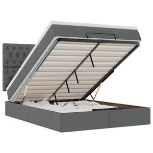 vidaXL &Omicron;&theta;&omega;&mu;&alpha;&nu;&iota;&kappa;ό &kappa;&rho;&epsilon;&beta;ά&tau;&iota; &mu;&epsilon; &sigma;&tau;&rho;ώ&mu;&alpha; & LEDs &Sigma;&kappa;&omicron;ύ&rho;&omicron; &gamma;&kappa;&rho;&iota; 140x200cm Ύ&phi;&alpha;&sigma;&mu;&alpha;