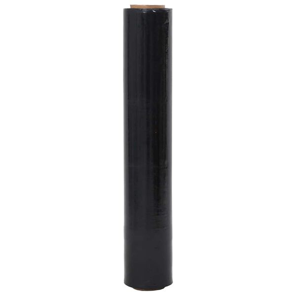 vidaXL Stretch Film 2 τεμάχια Μαύρο 20 μm 50 cm x 150 m