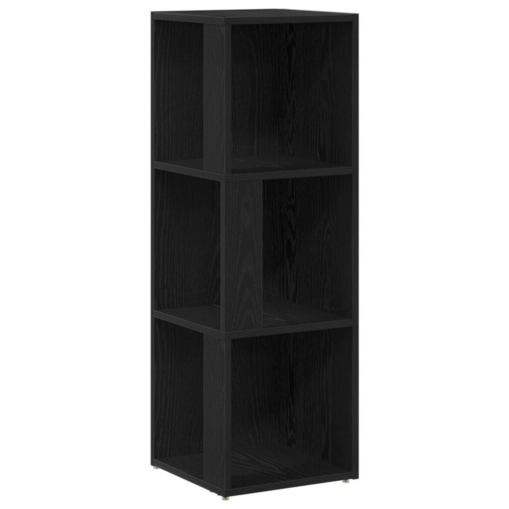 vidaXL Γωνιακό Ντουλάπι Μαύρο Δρυς 33x33x100 cm Επεξεργασμένο Ξύλο
