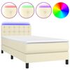 vidaXL &Kappa;&rho;&epsilon;&beta;ά&tau;&iota; Boxspring &mu;&epsilon; &Sigma;&tau;&rho;ώ&mu;&alpha; & LED &Kappa;&rho;&epsilon;&mu; 90x200 &epsilon;&kappa;. &Sigma;&upsilon;&nu;&theta;. &Delta;έ&rho;&mu;&alpha;