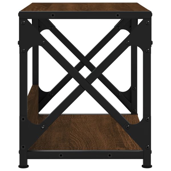 vidaXL Βάση Εκτυπωτή 2 Επιπέδων Καφέ Δρυς 44x26x31,5 εκ Επεξ. Ξύλο