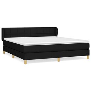 vidaXL &Kappa;&rho;&epsilon;&beta;ά&tau;&iota; Boxspring &mu;&epsilon; &Sigma;&tau;&rho;ώ&mu;&alpha; &Mu;&alpha;ύ&rho;&omicron; 160x200 &epsilon;&kappa;. &Upsilon;&phi;&alpha;&sigma;&mu;ά&tau;&iota;&nu;&omicron;