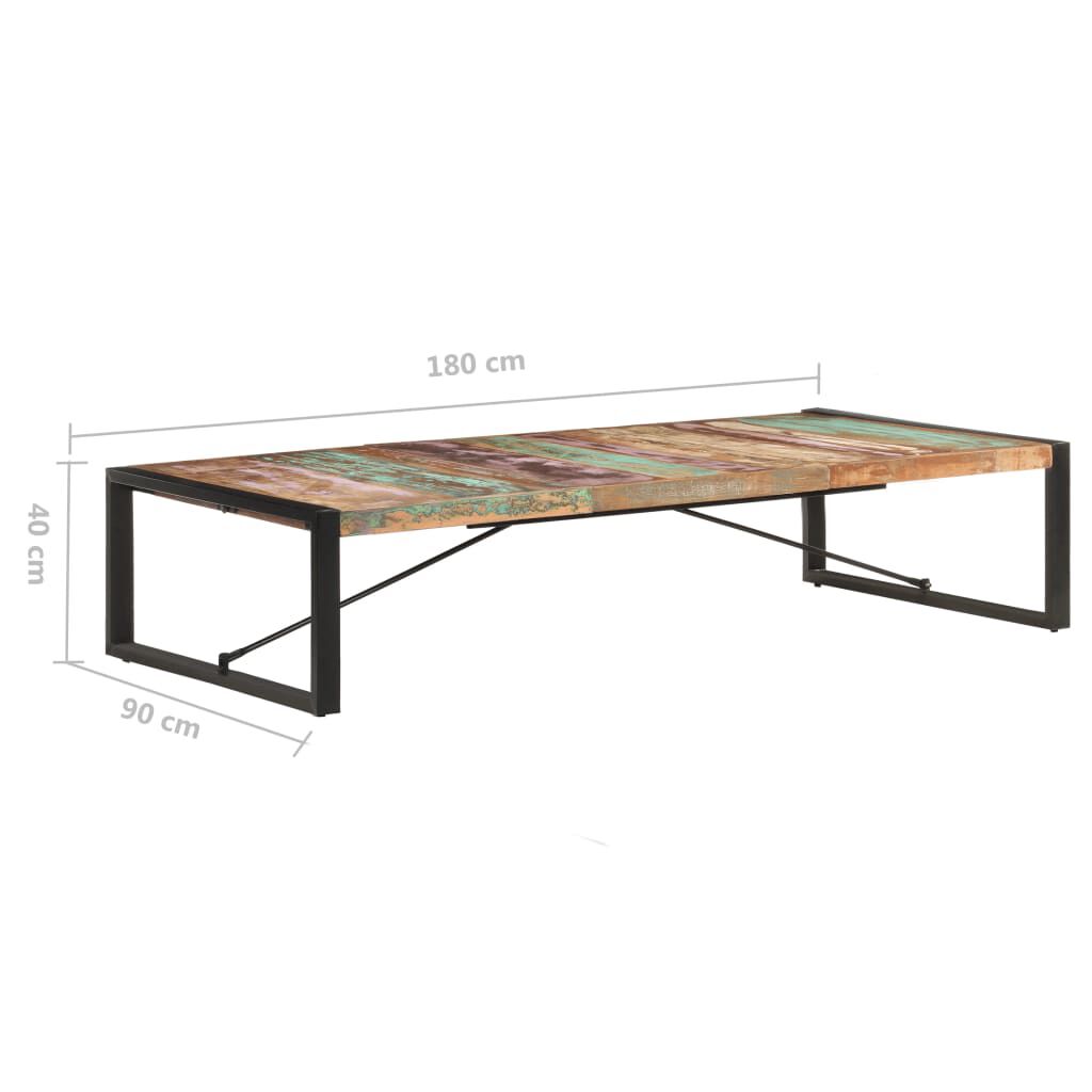 vidaXL Τραπεζάκι Σαλονιού 180 x 90 x 40 εκ. Μασίφ Ανακυκλωμένο Ξύλο