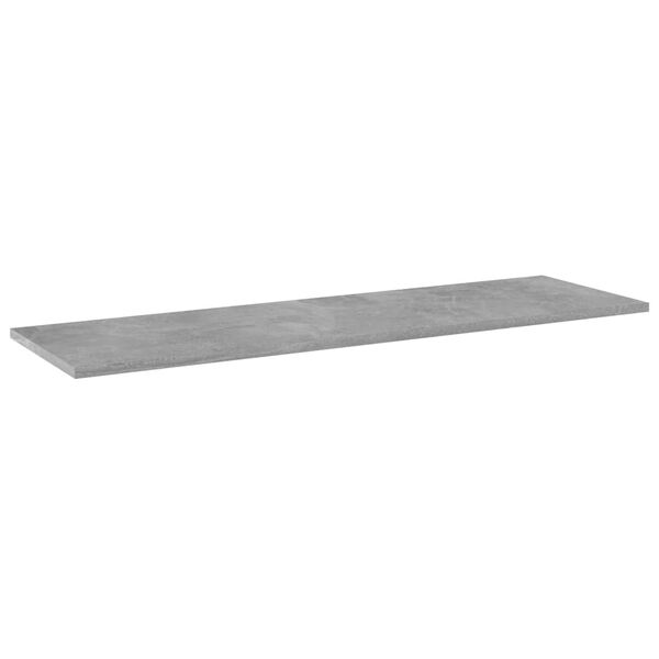 vidaXL Ράφια Βιβλιοθήκης 8 τεμ Γκρι Σκυροδ. 100x30x1,5 εκ. Μοριοσανίδα