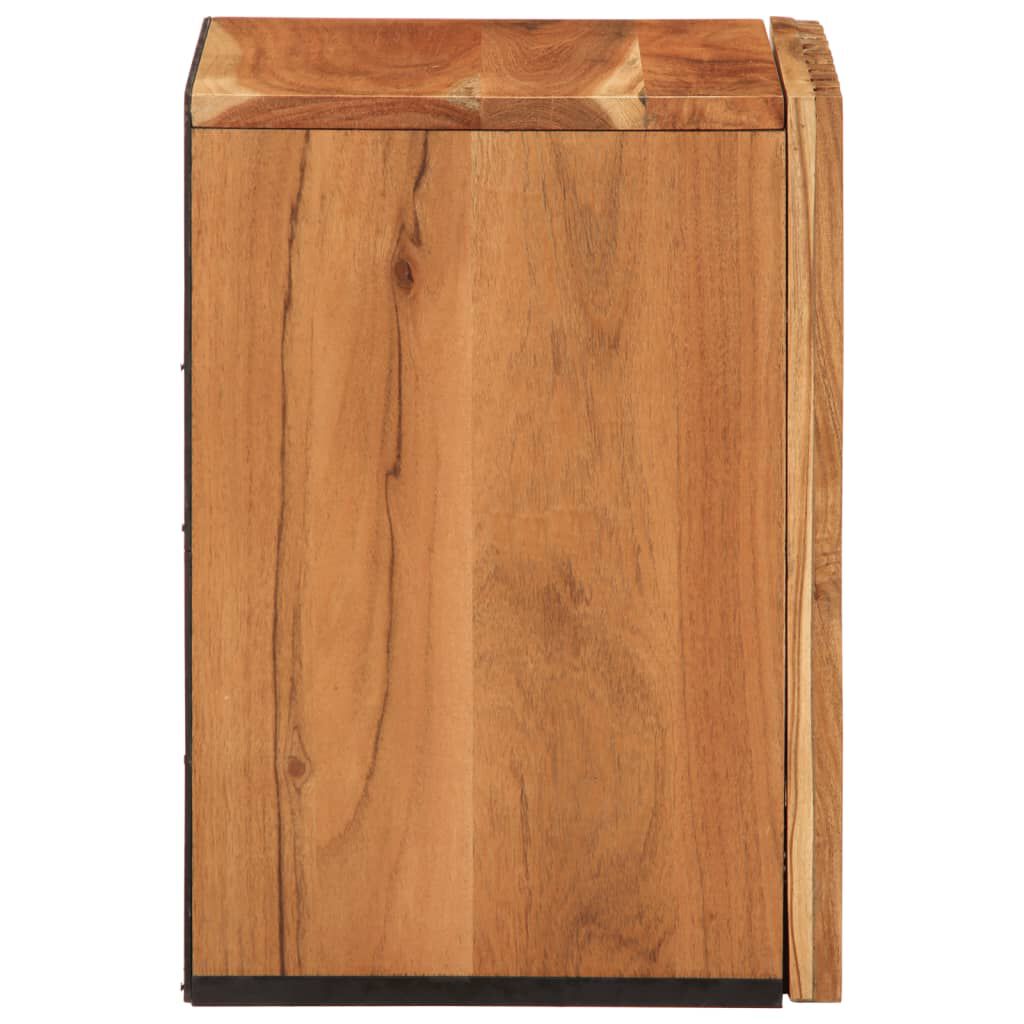 vidaXL Ντουλάπι Μπάνιου Επιτοίχιο 38x34x48 εκ. από Μασίφ Ξύλο Ακακίας