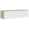 vidaXL Έπιπλο Τηλεόρασης Λευκό/Sonoma Δρυς 120x34x30 εκ. Επεξ. Ξύλο