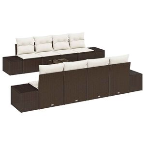 vidaXL &Sigma;&epsilon;&tau; &Kappa;&alpha;&nu;&alpha;&pi;έ &Kappa;ή&pi;&omicron;&upsilon; 8 pcs &Kappa;&alpha;&phi;έ &kappa;&alpha;&iota; &Kappa;&rho;έ&mu;&alpha; &sigma;&upsilon;&nu;&theta;&epsilon;&tau;&iota;&kappa;ό &rho;&alpha;&tau;ά&nu;