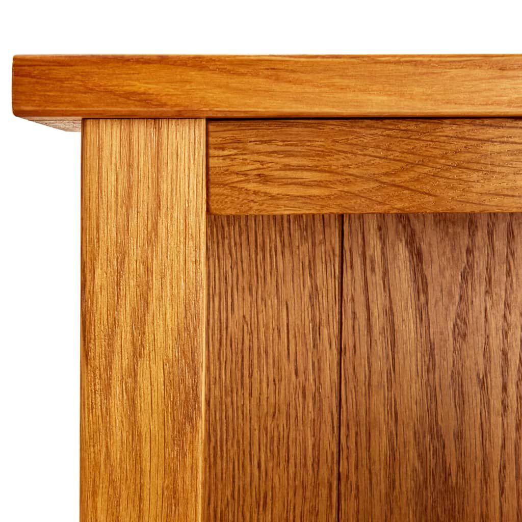 vidaXL Βιβλιοθήκη 45 x 22,5 x 82 εκ. από Μασίφ Ξύλο Δρυός