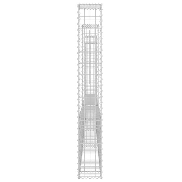 vidaXL Συρματοκιβώτια Στύλοι σε U Σχήμα 4 τεμ. 380x20x150 εκ Σιδερένια