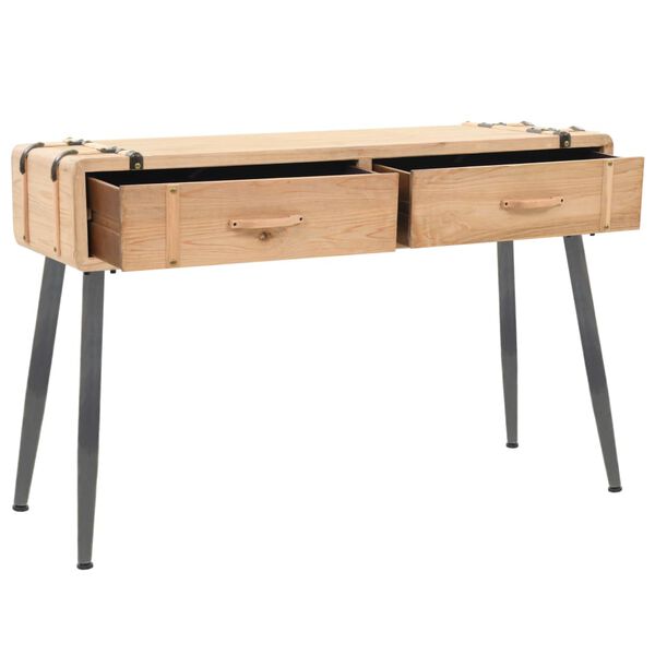 vidaXL Τραπέζι Κονσόλα 115 x 40,5 x 76 εκ. από Μασίφ Ξύλο Ελάτης