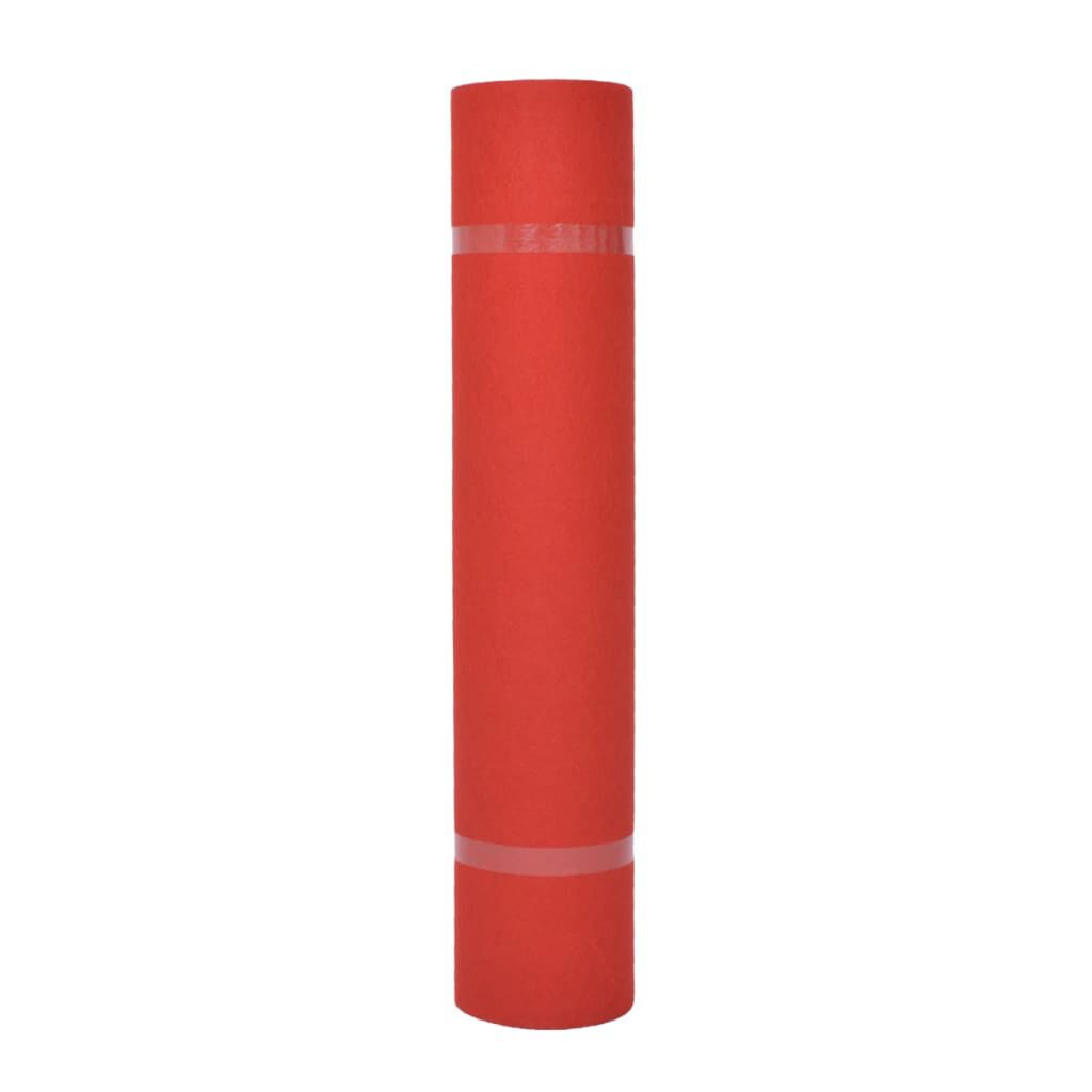 vidaXL Μοκέτα Επαγγελματική Απλή Κόκκινη 1 x 12 μ.