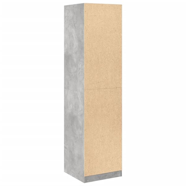 vidaXL Ντουλάπα Γκρι του Σκυροδέματος 50x50x200 εκ. Επεξεργασμένο Ξύλο