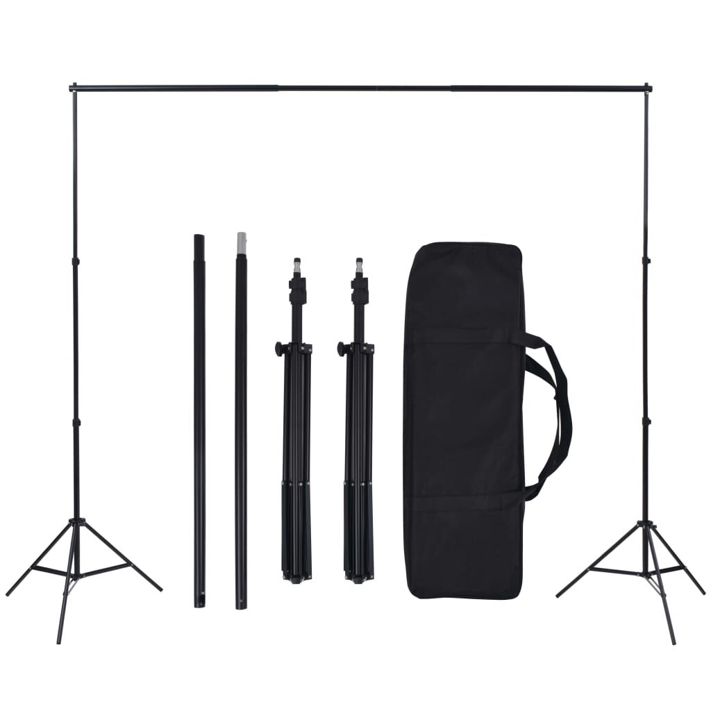 vidaXL Κιτ Φωτισμού Στούντιο με Softbox, Φόντα και Ανακλαστήρα