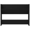 vidaXL Παπουτσοθήκη Τοίχου Μαύρη 80x18x60 εκ. Επεξ. Ξύλο