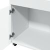 vidaXL Τρόλεϊ Μπαρ Λευκό 50x41x89 εκ. Επεξ. Ξύλο