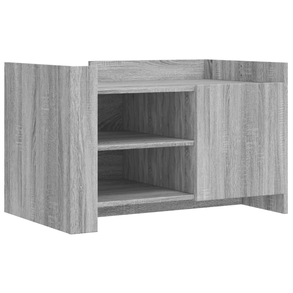 vidaXL Τραπεζάκι Σαλονιού Γκρι Sonoma 80x50x50 εκ. Επεξεργασμένο Ξύλο