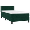vidaXL &Kappa;&rho;&epsilon;&beta;ά&tau;&iota; Boxspring &mu;&epsilon; &Sigma;&tau;&rho;ώ&mu;&alpha; &Sigma;&kappa;&omicron;ύ&rho;&omicron; &Pi;&rho;ά&sigma;&iota;&nu;&omicron; 90x190 &epsilon;&kappa;. &Beta;&epsilon;&lambda;&omicron;ύ&delta;&iota;&nu;&omicron;