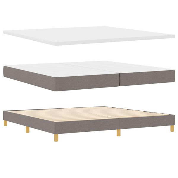 vidaXL &Kappa;&rho;&epsilon;&beta;ά&tau;&iota; &mu;&epsilon; &epsilon;&lambda;&alpha;&tau;ή&rho;&iota;&alpha; &mu;&epsilon; &sigma;&tau;&rho;ώ&mu;&alpha; Taupe 200 x 200 cm ύ&phi;&alpha;&sigma;&mu;&alpha;