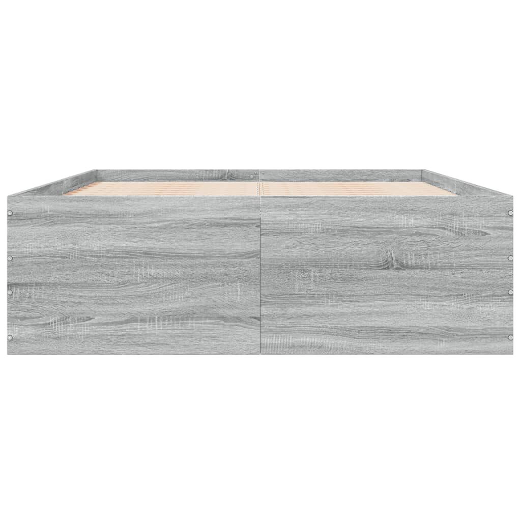 vidaXL Πλαίσιο Κρεβατιού Γκρι Sonoma 120x200 εκ. Επεξεργασμένο Ξύλο