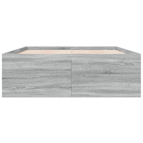 vidaXL Πλαίσιο Κρεβατιού Γκρι Sonoma 120x200 εκ. Επεξεργασμένο Ξύλο