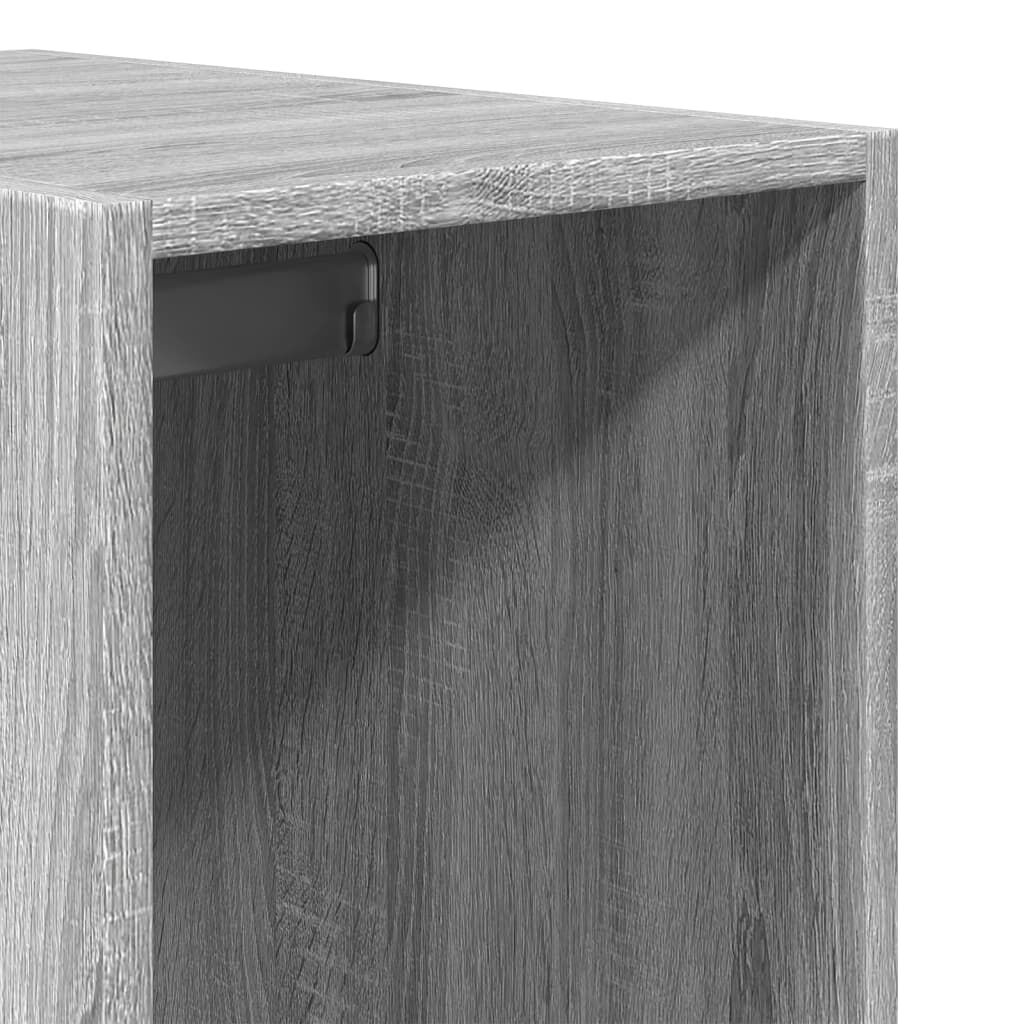 vidaXL Ντουλάπα Γκρι Sonoma 30x50x200 εκ. από Επεξεργασμένο Ξύλο