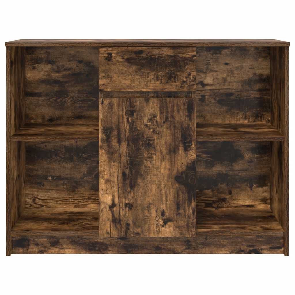 vidaXL Συρταριέρα με Συρτάρια Καπνιστή Δρυς 101x35x76 εκ. Επεξ. Ξύλο