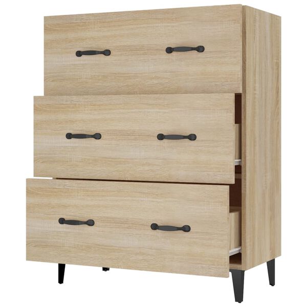 vidaXL Ντουλάπι Sonoma Δρυς 69,5 x 34 x 90 εκ. από Επεξεργασμένο Ξύλο